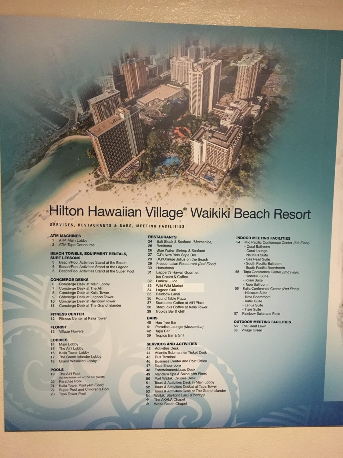 hilton hawaiian village shops map