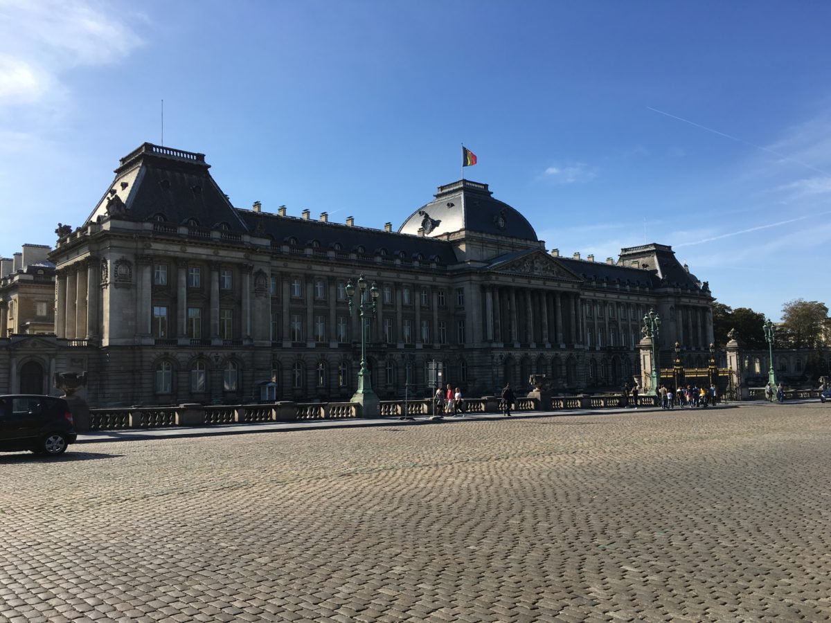 walking brussels tourist map