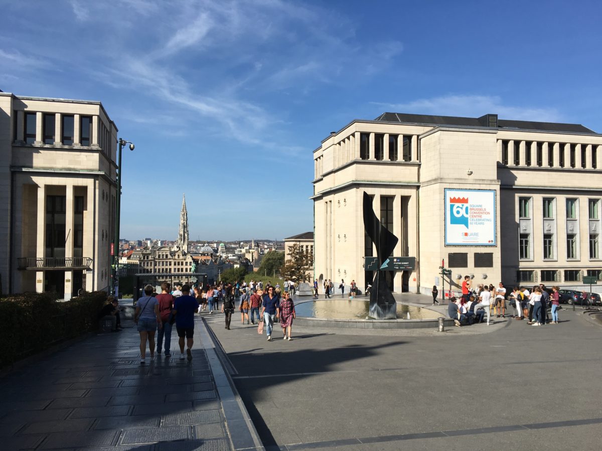 walking brussels tourist map