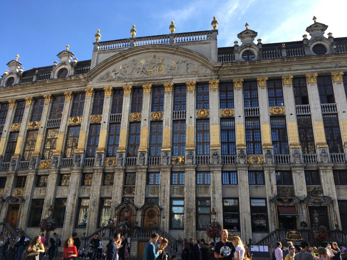 walking brussels tourist map