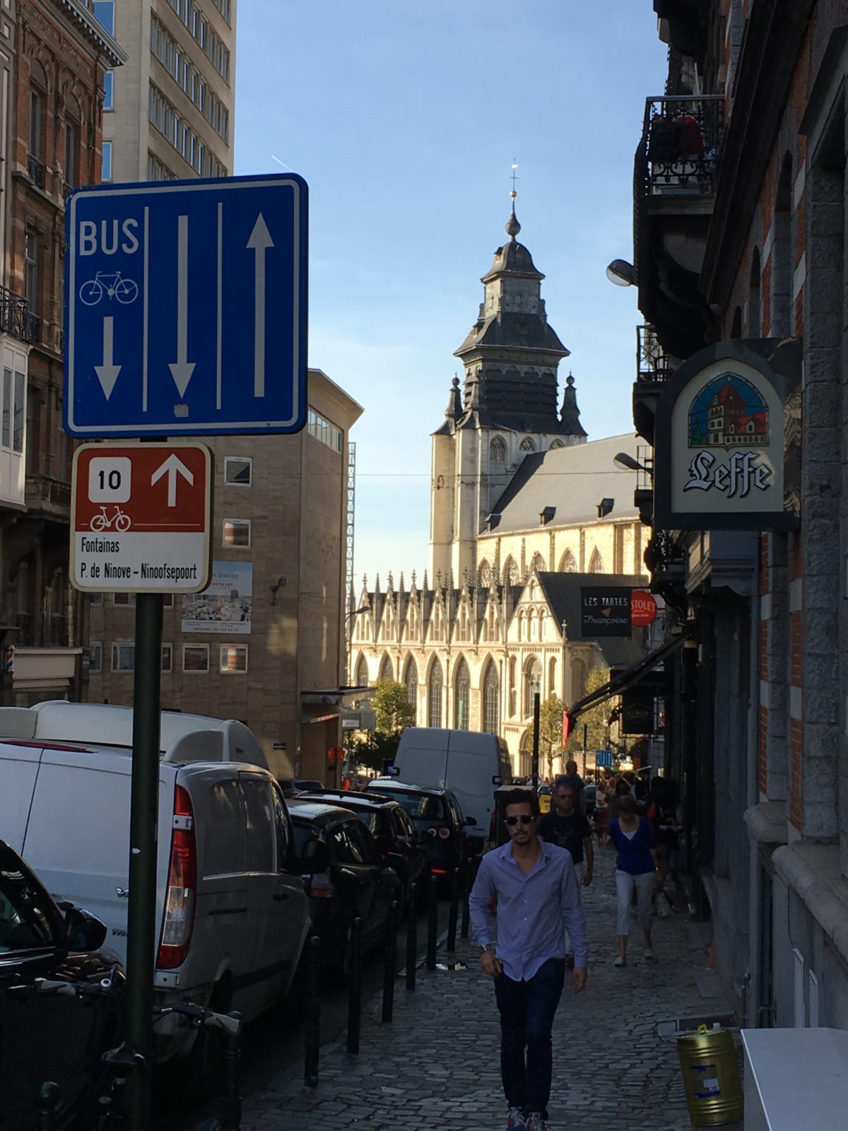 walking brussels tourist map