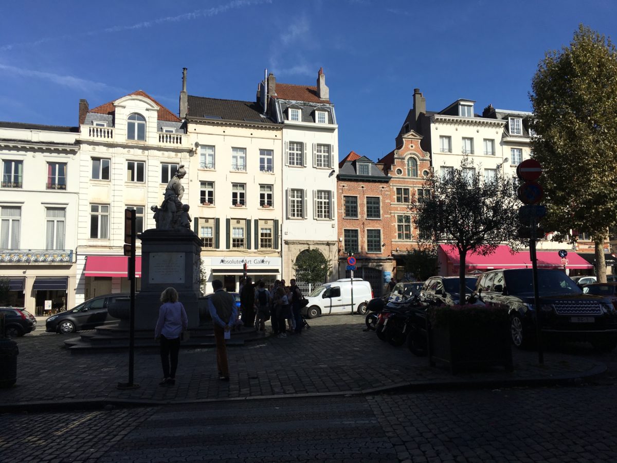 walking brussels tourist map