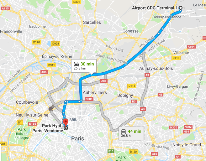 Park Hyatt Paris Vendome Map2 - Flying High On Points