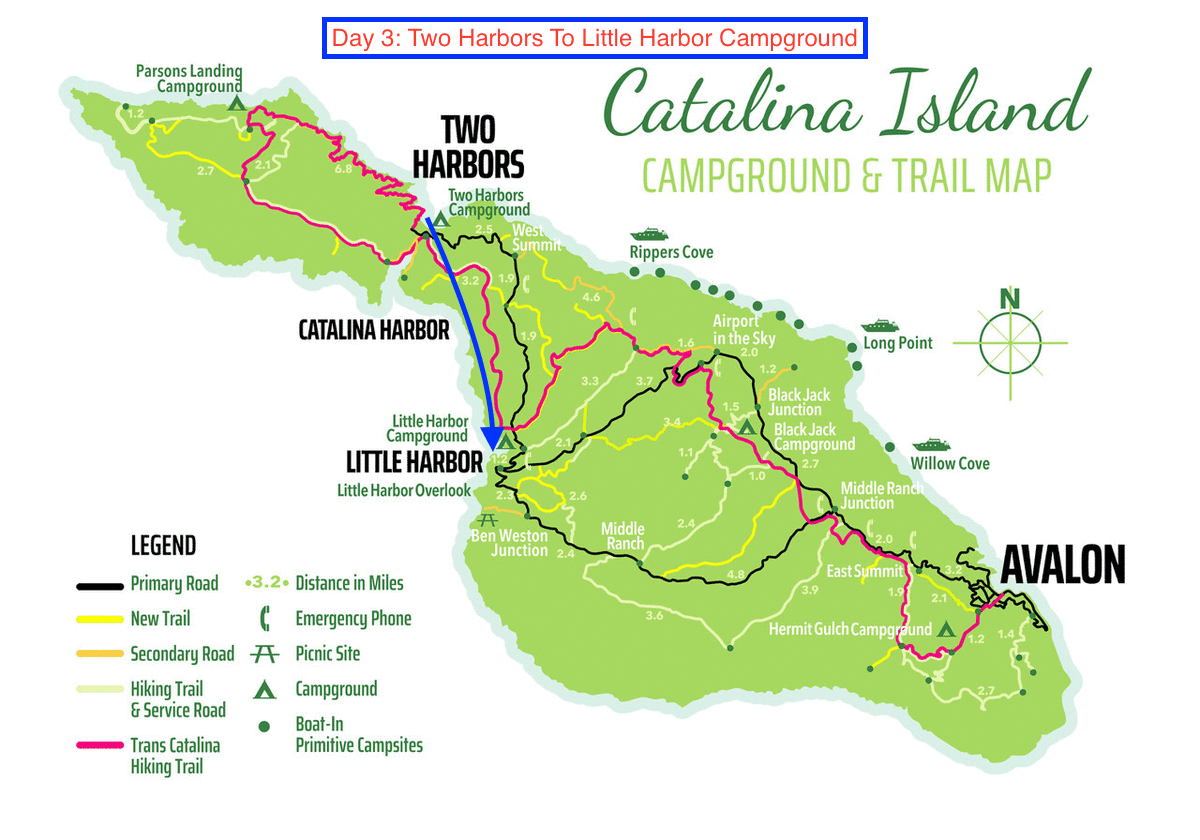 catalina island walking tour map